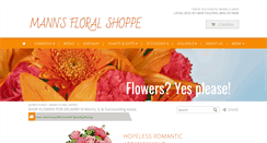 Desktop Screenshot of mannsfloralshoppe.com