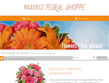 Tablet Screenshot of mannsfloralshoppe.com